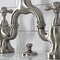 Kingston Brass Bridge Bathroom Faucet with Brass Pop-Up, Brushed Nickel KS7978AX - alternate 2
